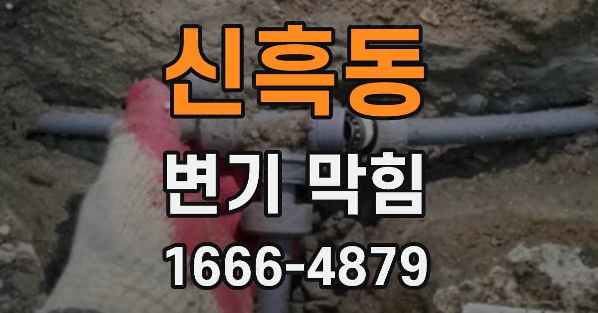 신흑동 변기 막힘