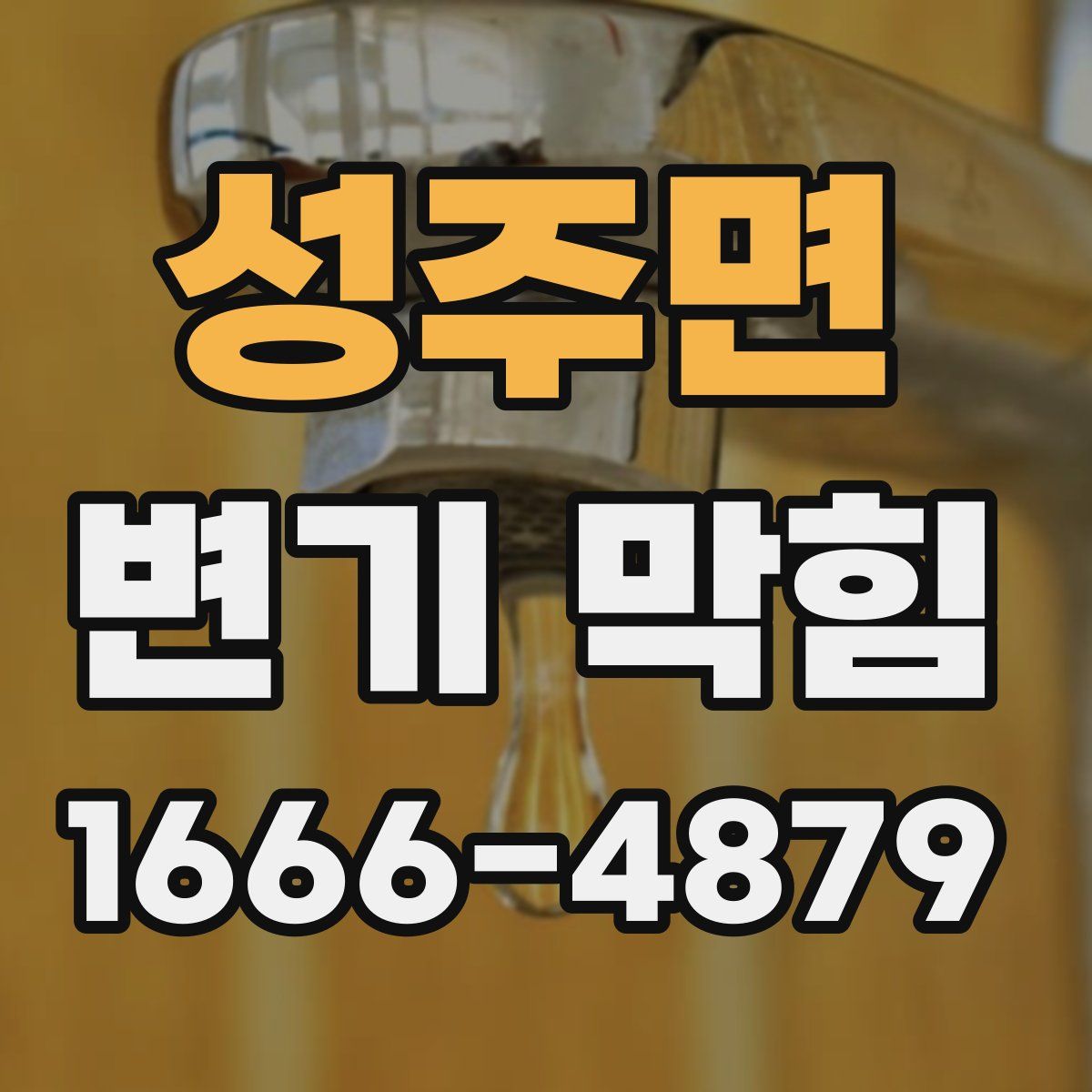 성주면 변기 막힘
