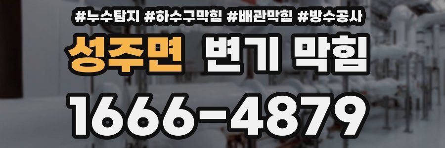 성주면 변기 막힘