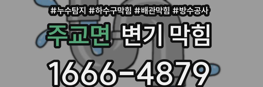 주교면 변기 막힘