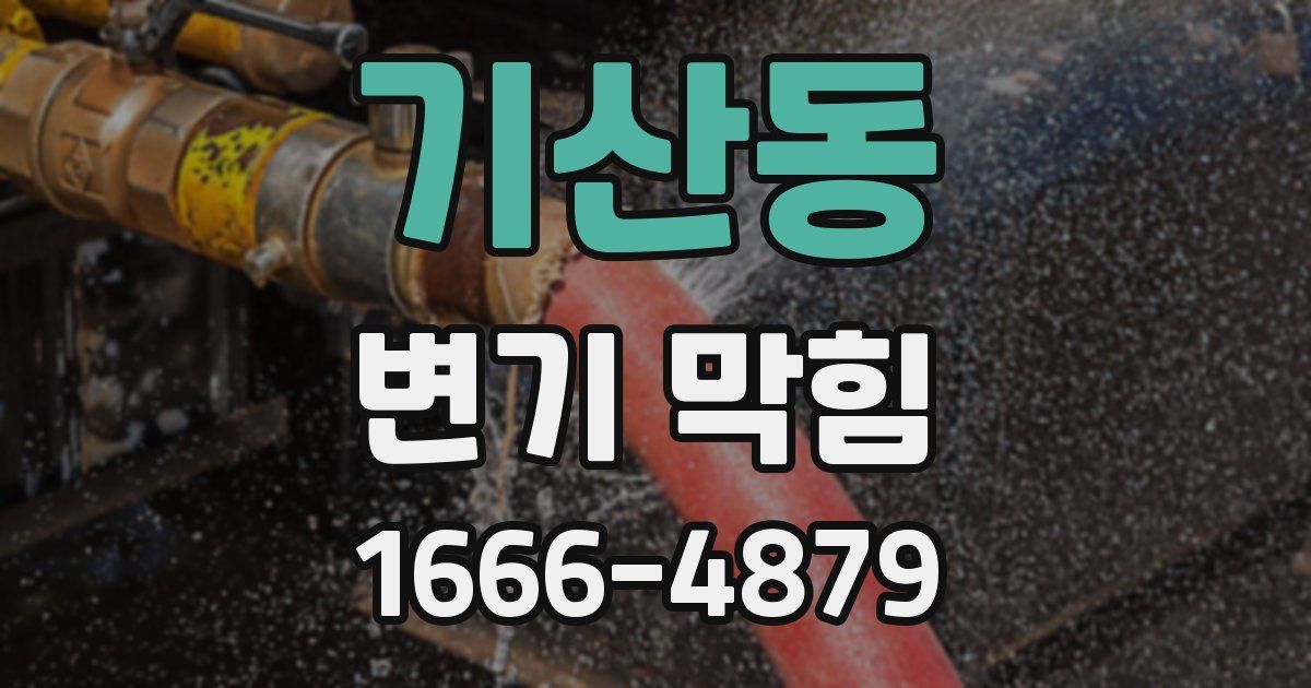 기산동 변기 막힘