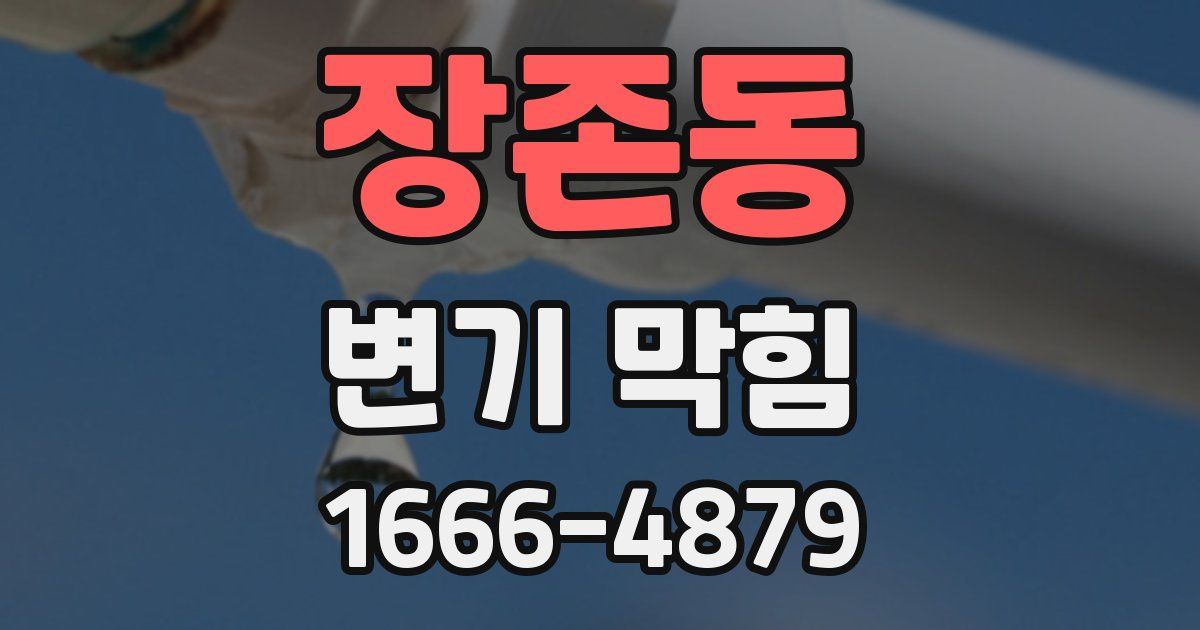 장존동 변기 막힘