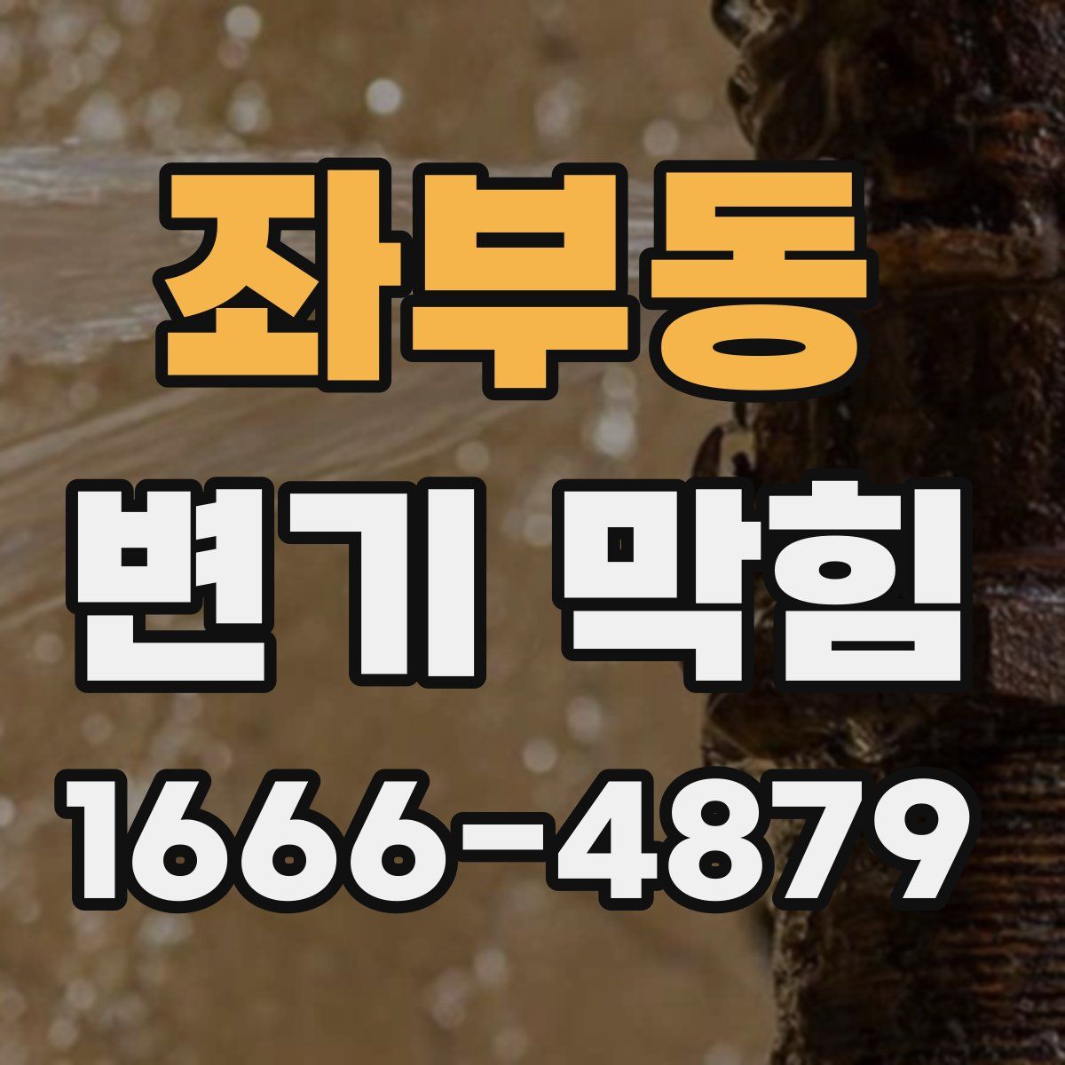 좌부동 변기 막힘