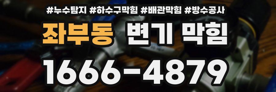 좌부동 변기 막힘