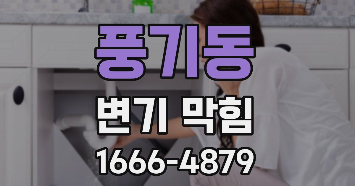 풍기동 변기 막힘