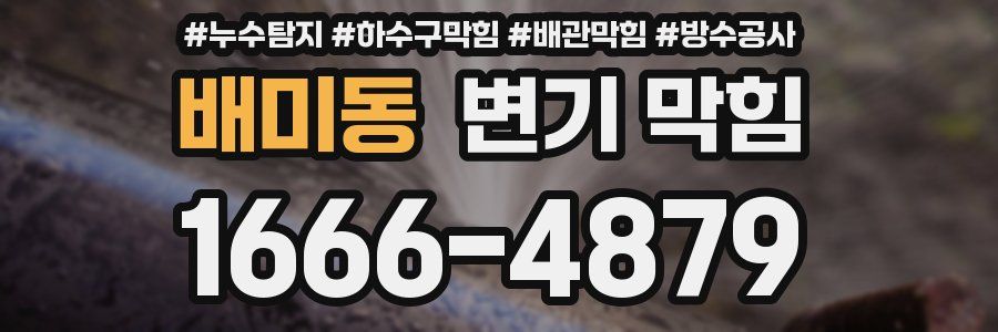 배미동 변기 막힘