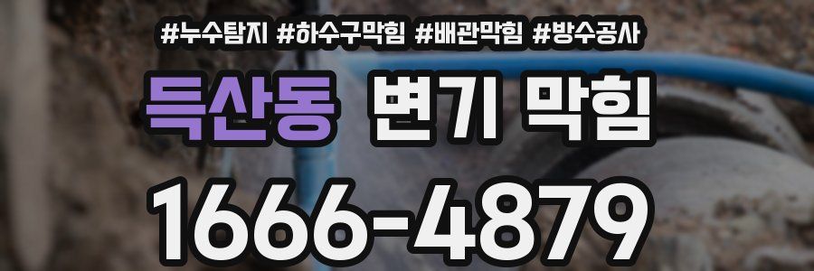 득산동 변기 막힘
