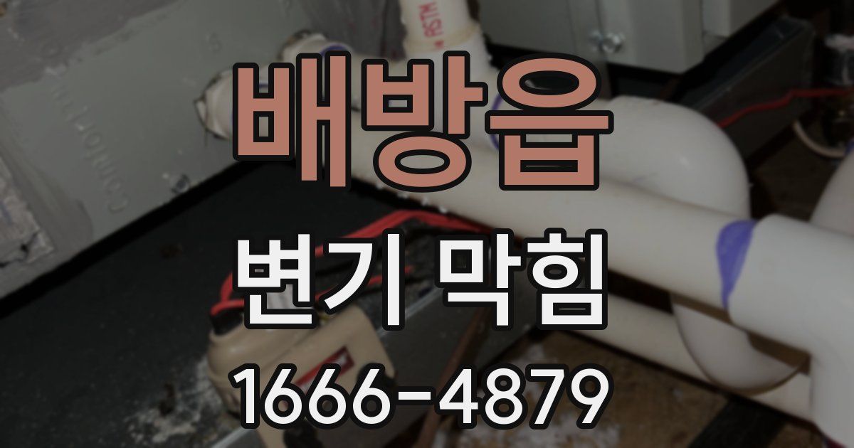 배방읍 변기 막힘