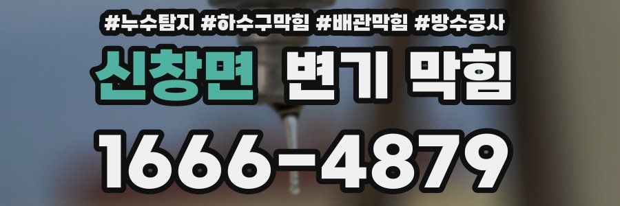 신창면 변기 막힘