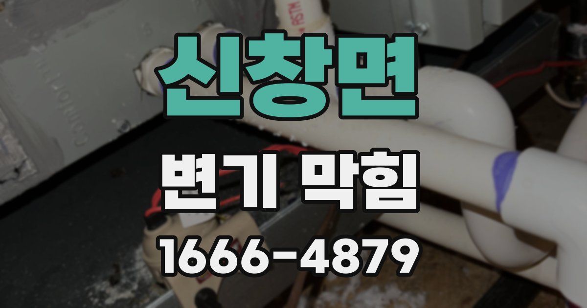 신창면 변기 막힘