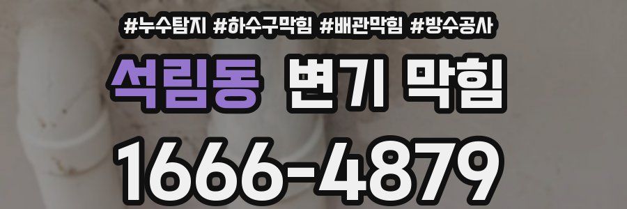 석림동 변기 막힘