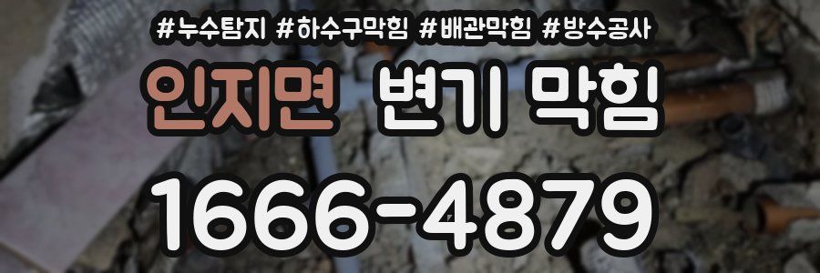 인지면 변기 막힘