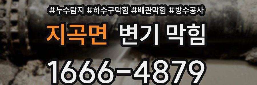 지곡면 변기 막힘