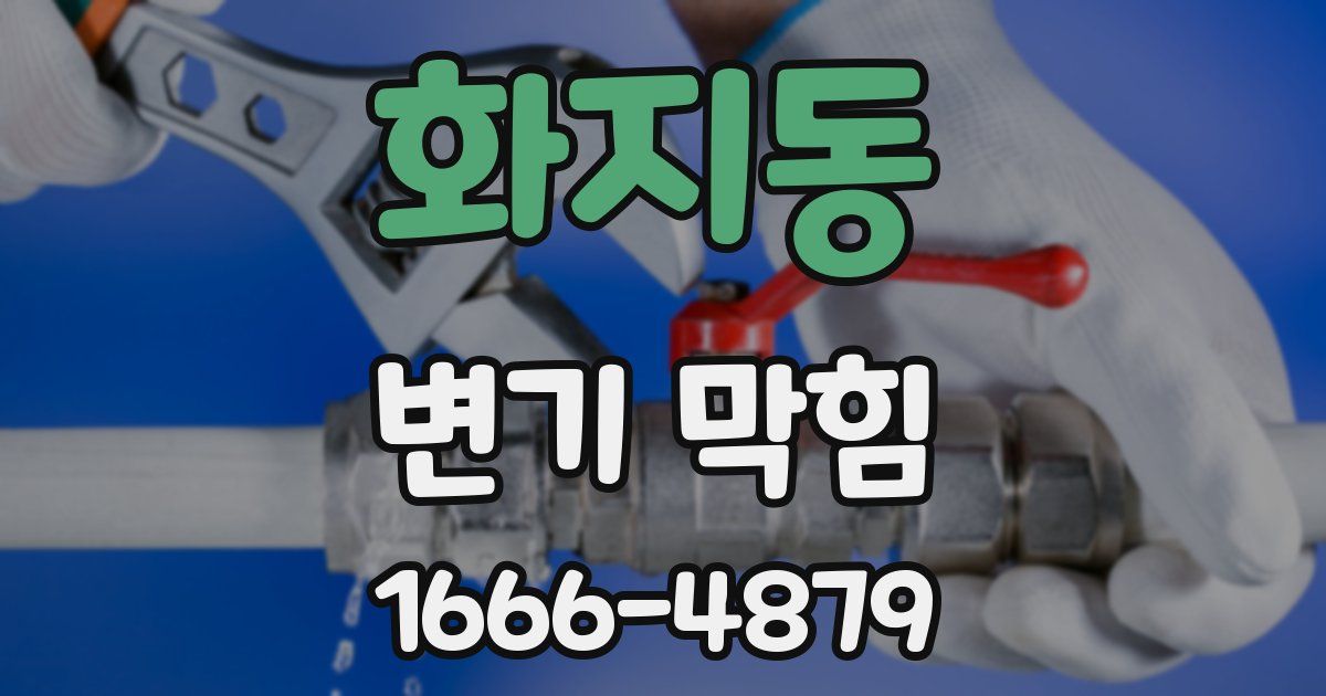 화지동 변기 막힘