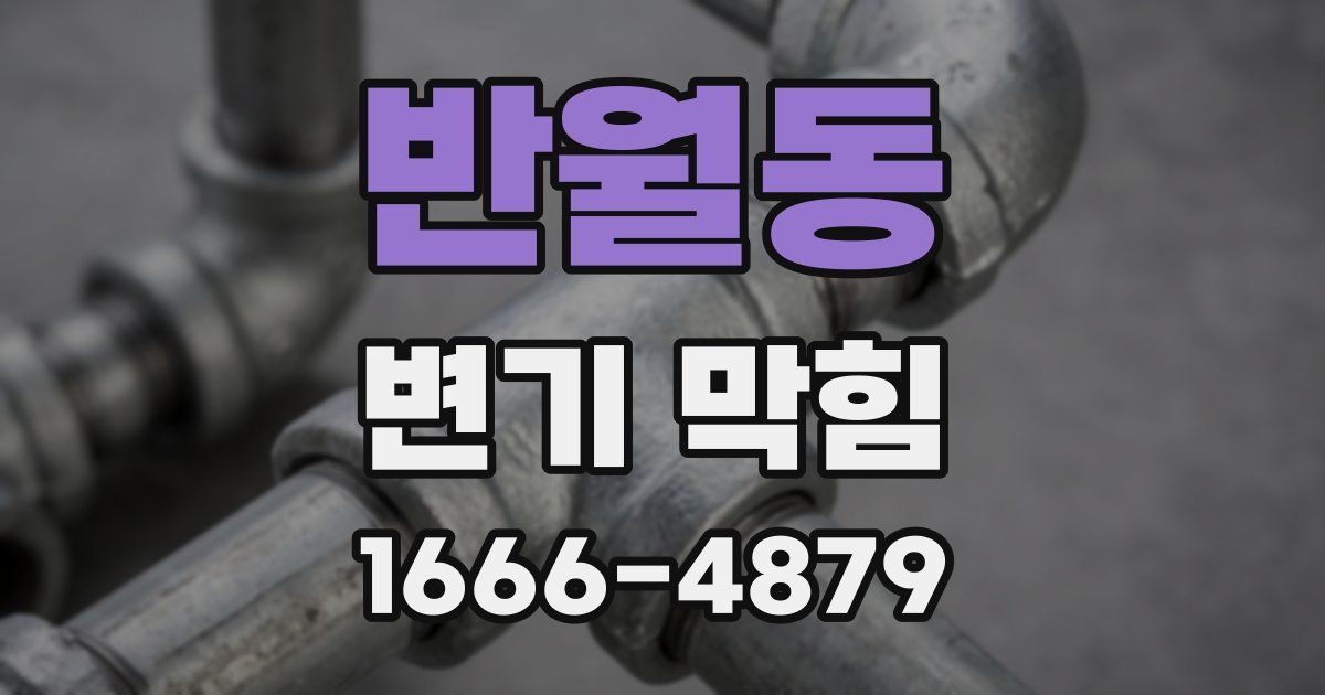 반월동 변기 막힘
