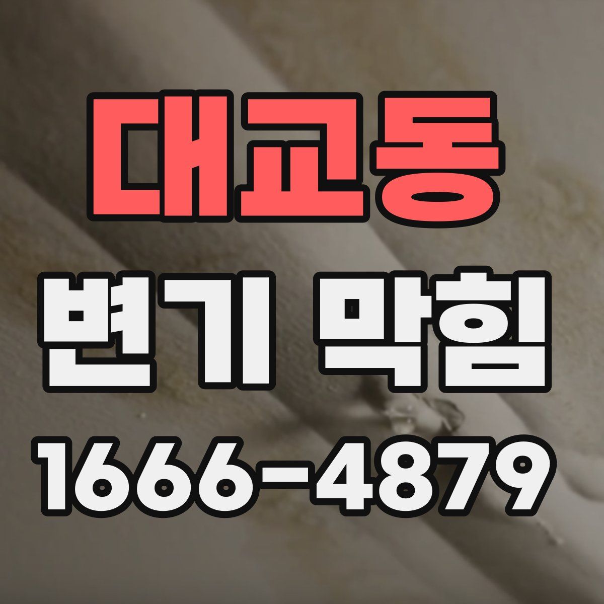 대교동 변기 막힘