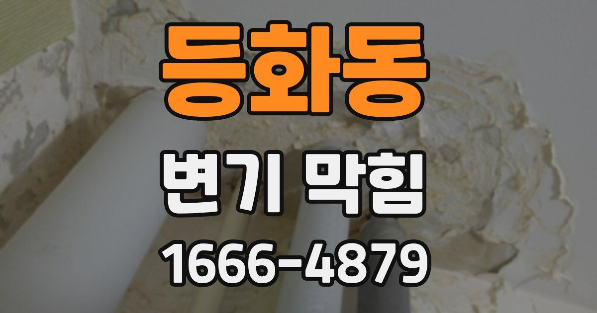 등화동 변기 막힘