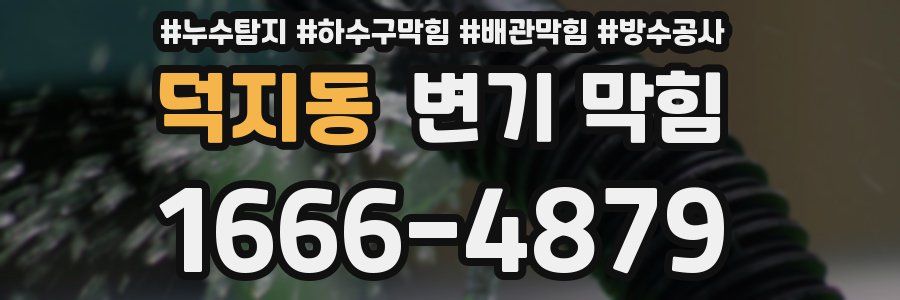 덕지동 변기 막힘