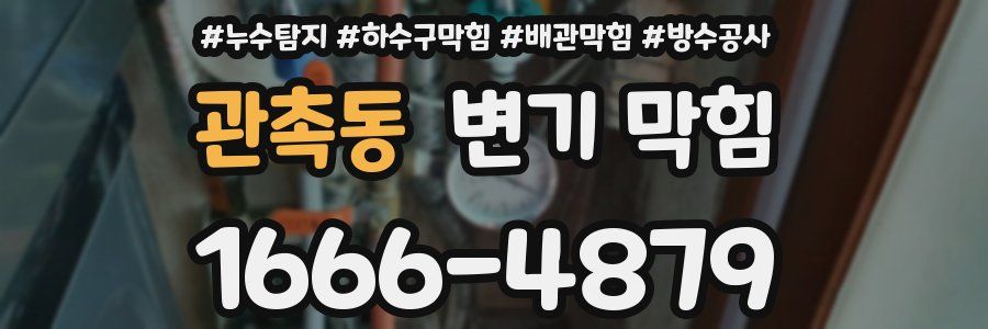 관촉동 변기 막힘