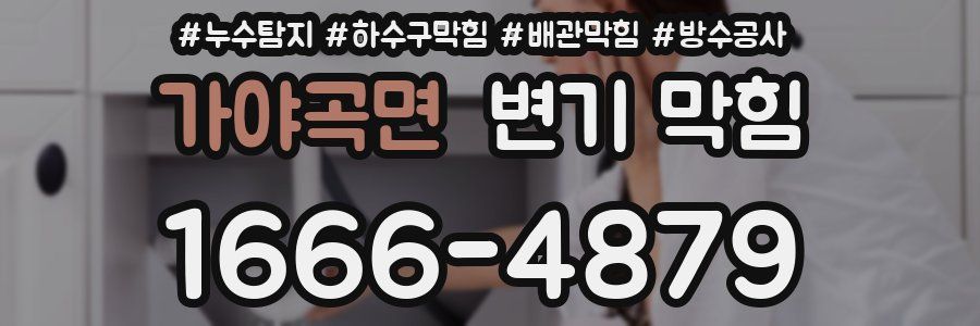 가야곡면 변기 막힘