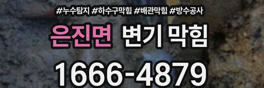 은진면 변기 막힘