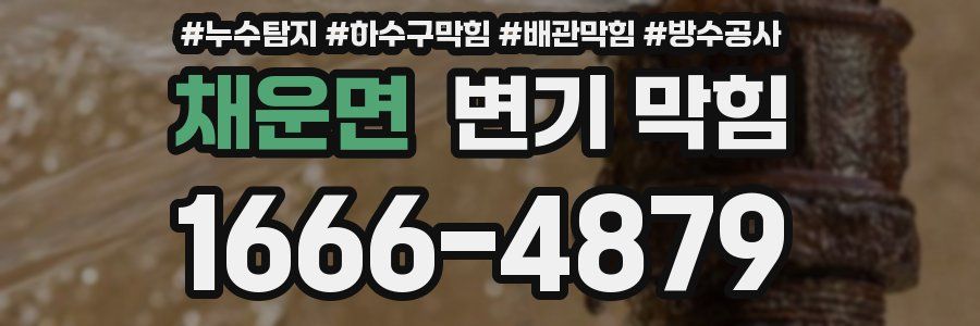 채운면 변기 막힘