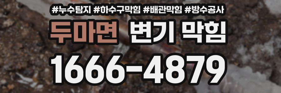 두마면 변기 막힘