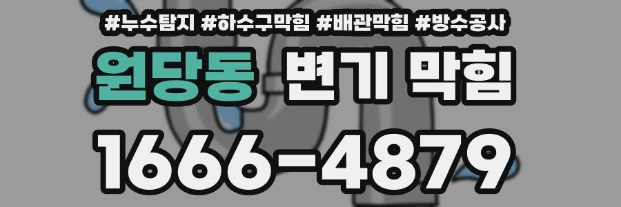 원당동 변기 막힘