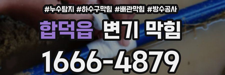 합덕읍 변기 막힘