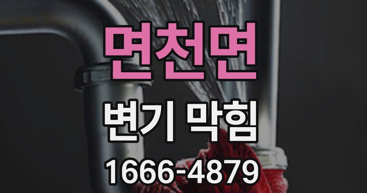면천면 변기 막힘