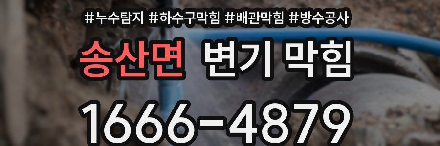 송산면 변기 막힘