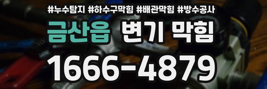 금산읍 변기 막힘