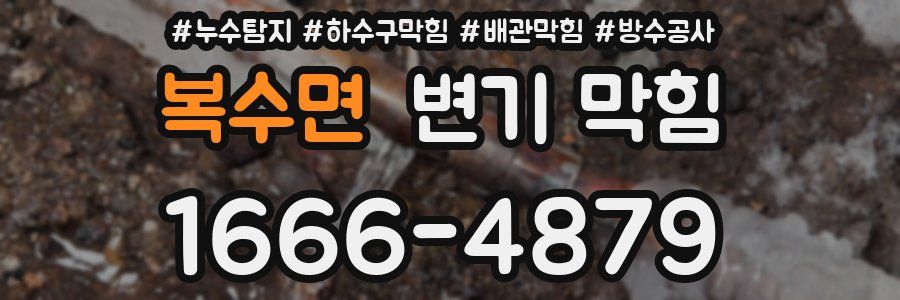 복수면 변기 막힘