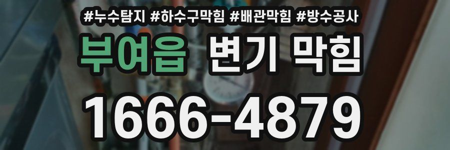 부여읍 변기 막힘