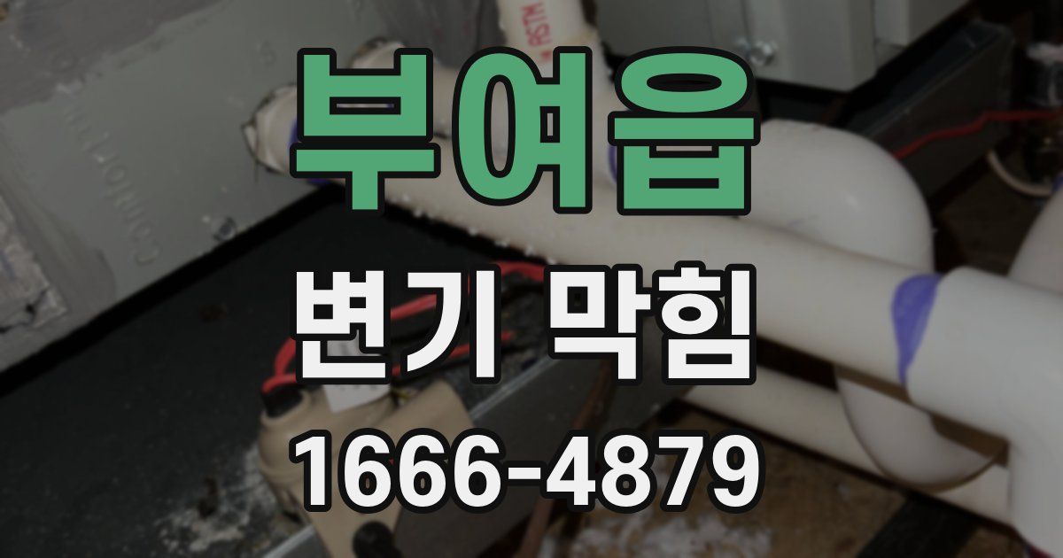 부여읍 변기 막힘