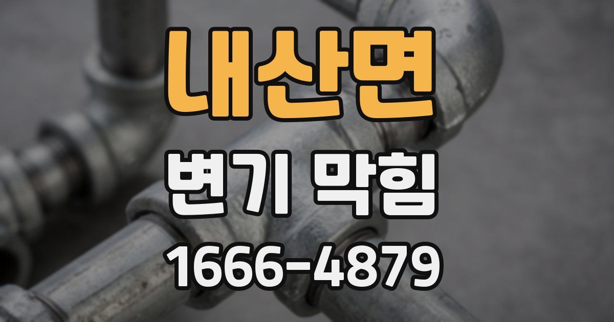 내산면 변기 막힘