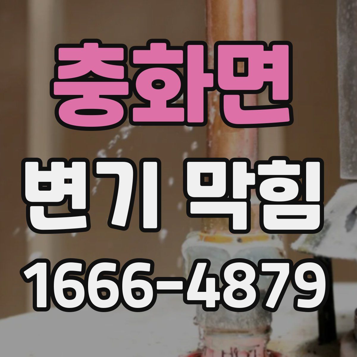 충화면 변기 막힘