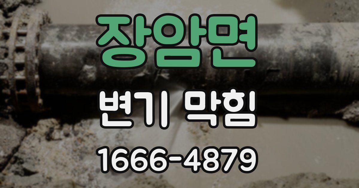 장암면 변기 막힘