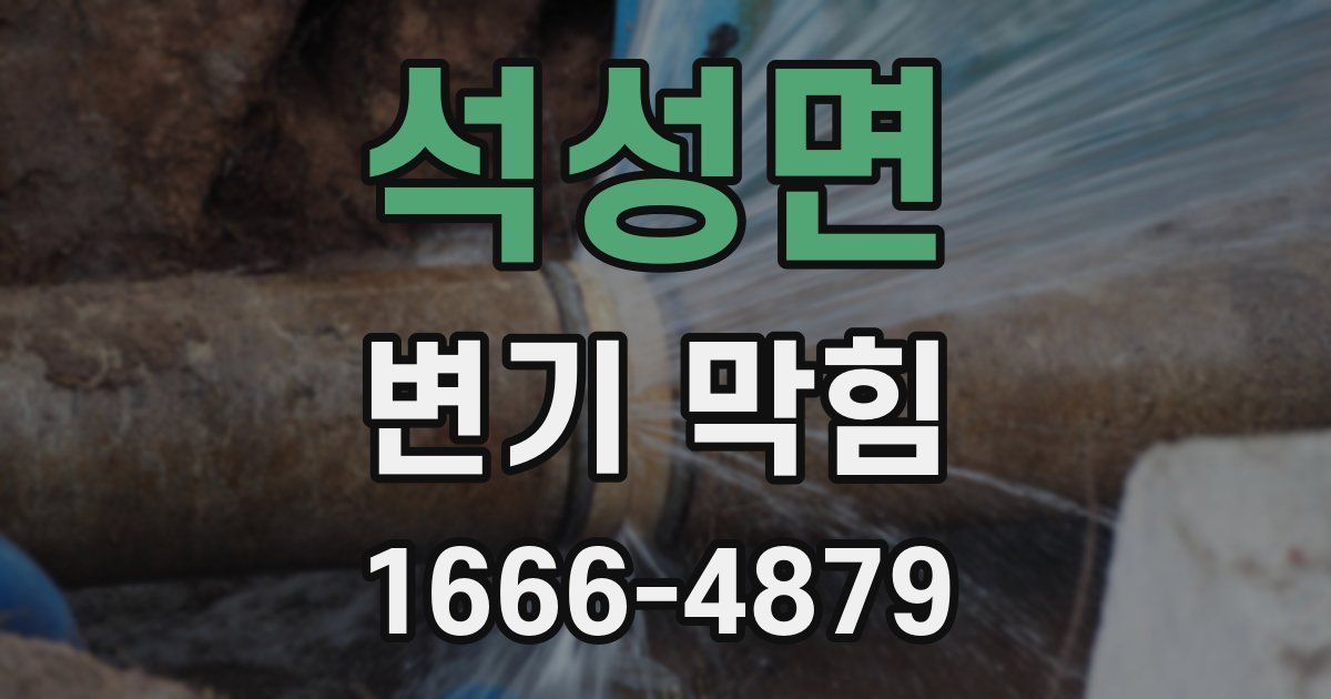 석성면 변기 막힘