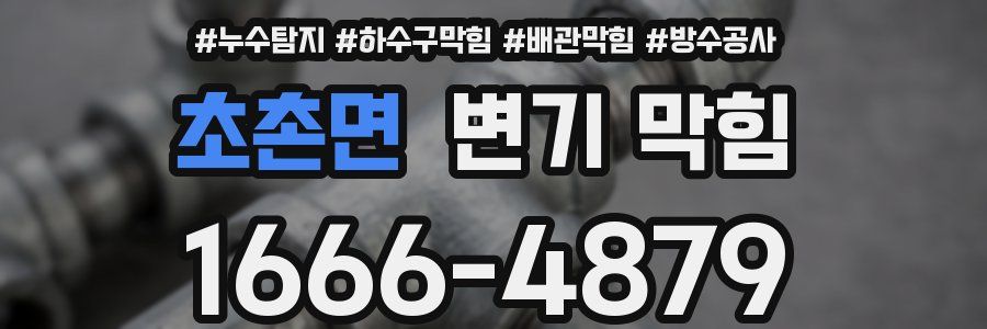 초촌면 변기 막힘