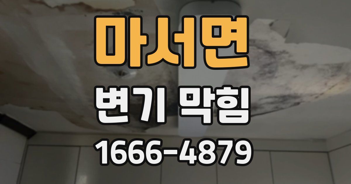 마서면 변기 막힘