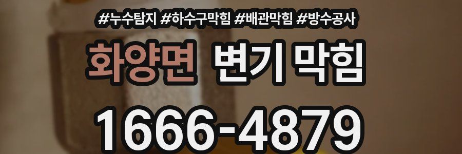 화양면 변기 막힘