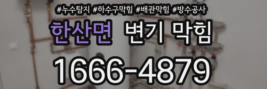 한산면 변기 막힘