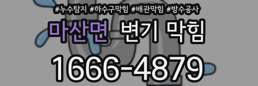 마산면 변기 막힘