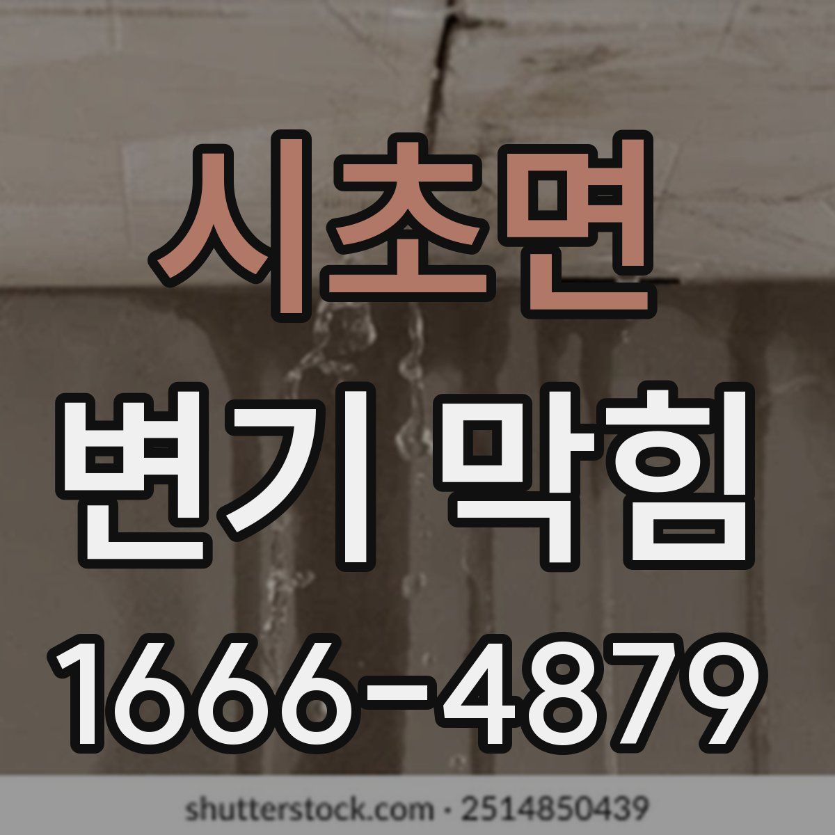시초면 변기 막힘
