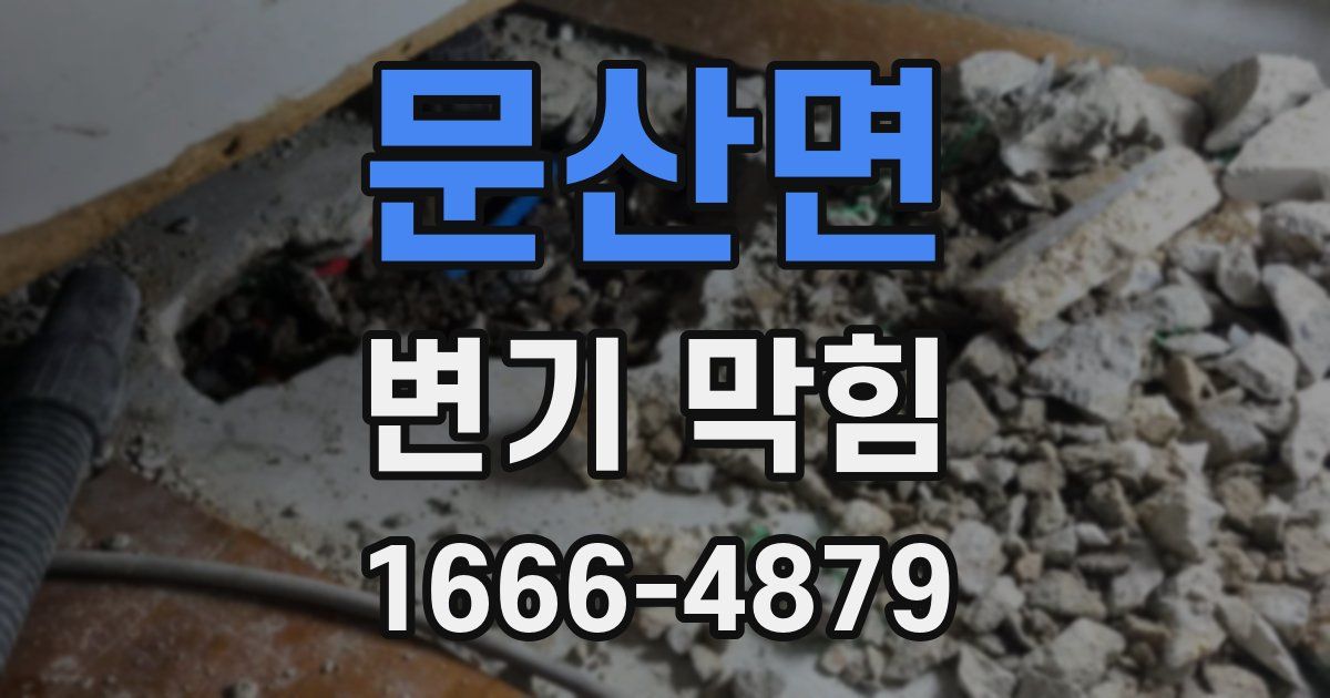 문산면 변기 막힘