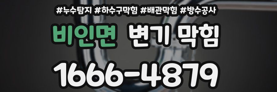 비인면 변기 막힘