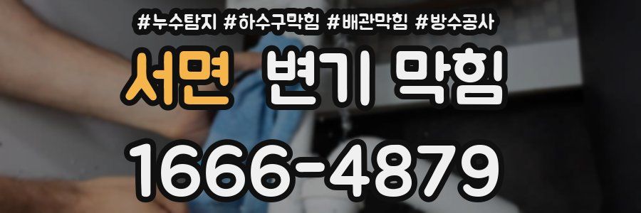 서면 변기 막힘