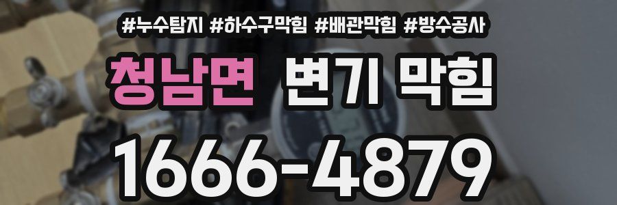 청남면 변기 막힘