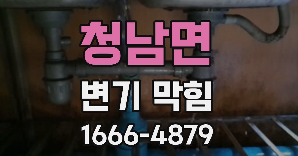 청남면 변기 막힘